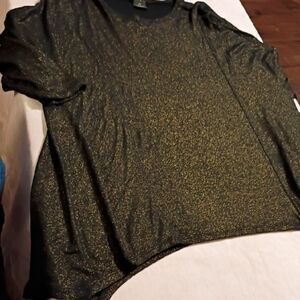 IMAN Black Top with Gold Accents